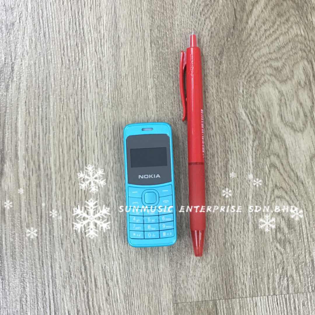 (Blue)NOKIA 8110 Super mini Body Wireless Bluetooth Dialer Phone(Ready Stock)